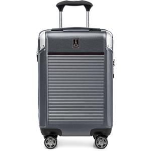 Travelpro Platinum Elite Hardside Expandable Carry on Luggage, 8 Wheel Spinner, TSA Lock, Hard Shell Polycarbonate Suitcase, Vintage Grey, Compact Carry on 20-Inch