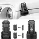 Locking Hood Latch with Keys, Jeep Hood Latch Compatible with 2018-2025 Jeep Wrangler JL JLU Jeep Gladiator JT, Anti-Theft Hood Lock Catch Latch Accessories, Dust & Water Resistant, 1 Pair(Not for JK)