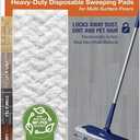 Bona Sweeping Pads for Multi-Surface Floors - 24 Refills - Heavy-Duty & Disposable XL Microfiber Pads Sweep Away Dust, Dirt, & Pet Hair