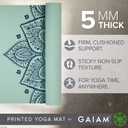 Gaiam Yoga Mat - Premium Thick Non Slip Exercise & Fitness Mat for All Types of Yoga, Pilates & Floor Workouts