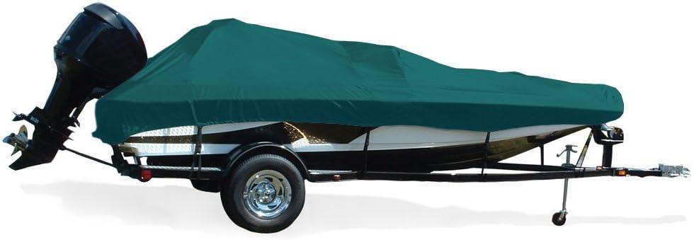 Taylor Made Products Trailerite Semi-Custom Boat Cover for Tournament Style Bass Boats with Outboard Motor (15'5" - 16'4" Center-Line Length x 84" Beam Width, Teal)