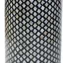 PEMAR Mother of Pearl Cylinder Drum End Table Capiz Shell Side Table Stool Coffee Accent Table Bedside Table Round Nightstand and Vanity Stool