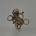 Ivilon Drapery Curtain Clip Rings - Clips Ring for Panels 1.7", Set of 14 Warm Gold