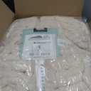 bearberry Chunky Knit Handmade Throw Blanket 50x60in Jumbo Chenille Beige