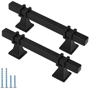 Lepatape 30 Pack 3 Inch Black Cabinet Handles Matte Black Cabinet Pulls, Square Kitchen Cabinet Handles Dresser Drawer Pulls Kitchen Cabinet Hardware