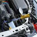 Hand Held Vacuum Pump Tester Set Vacuum Gauge and Brake Bleeder Kit for Automotive with Adapters Case