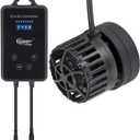 hygger Mini Wave Maker Aquarium Magnetic DC Powerhead with LED Display Controller for Saltwater Tank, 1600 GPH Aquarium Water Circulation Pump 5 to 30 Gallon Black