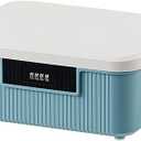 Lockable Storage Container Bin 2.3 Gallon/9L Heavy-Duty Plastic Organizer Box with Changeable Combination Lock, Versatile Secure Storage for Home, Office, Travel, Outdoor & School (Blue)