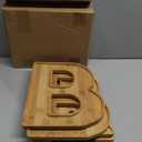 Larger Charcuterie Board Letters for Baby Shower Gender Reveal Party, 12" Wooden Charcuterie Party Decorative Box, Candy Cupcake Serving Tray Food Dish Plates (Baby - 12 INCHES)