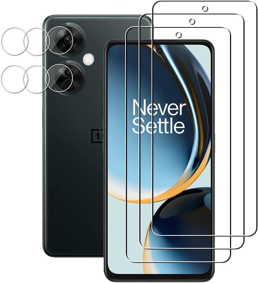 2 x 3 Pack Screen Protector For OnePlus Nord N30 5G Tempered Glass with Camera Lens Protector, Anti Scratch, HD Clear