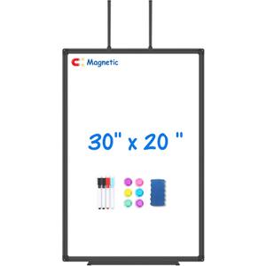Maxtek Black Magnetic Dry Erase Board for Door 30 x 20 in