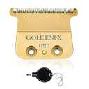 FX707Z DLC Replacement Blades compatible with B*Byl*ss Barberology Trimmer Blade,DLC 2.0 Trimmer Replacement Trimmer Blades compatible with B*Byl*ss FX787 & FX726 Trimmer (Golden 707Z/1PC)