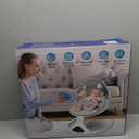 Electric Baby Swing for Infants to Toddler| Portable Infant Swing with Remote Control, Rocker with 5 Speeds, 3-Point Harness,3 Seat Positions for Baby Boy Girl (Light Grey)