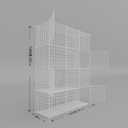 Cat Cages Indoor Enclosure with Plastic Platforms, Cat Playpen Catio Detachable Metal Wire Kennels Cats Crate Large Exercise Place Ideal for 1-3 Cats, Size: 35.4"L x 31.5"W x 35.4"H