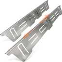 Stainless Steel Stove & Counter Top Gap Covers Adjustable Length 13.8"-27.6” Oven Side Filler Kit Between, Heat Resistant Slide-in Range Trim Guard for Seamless Kitchen Accessories (Silver)