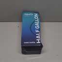 AQUAFIT 64 oz Water Bottle with Time Marker - 2in1 Straw & Chug Lid - BPA Free Big Water Bottle with Straw - Gym Water Bottle with Strap - Water Jug (64 Ounces, Gray)