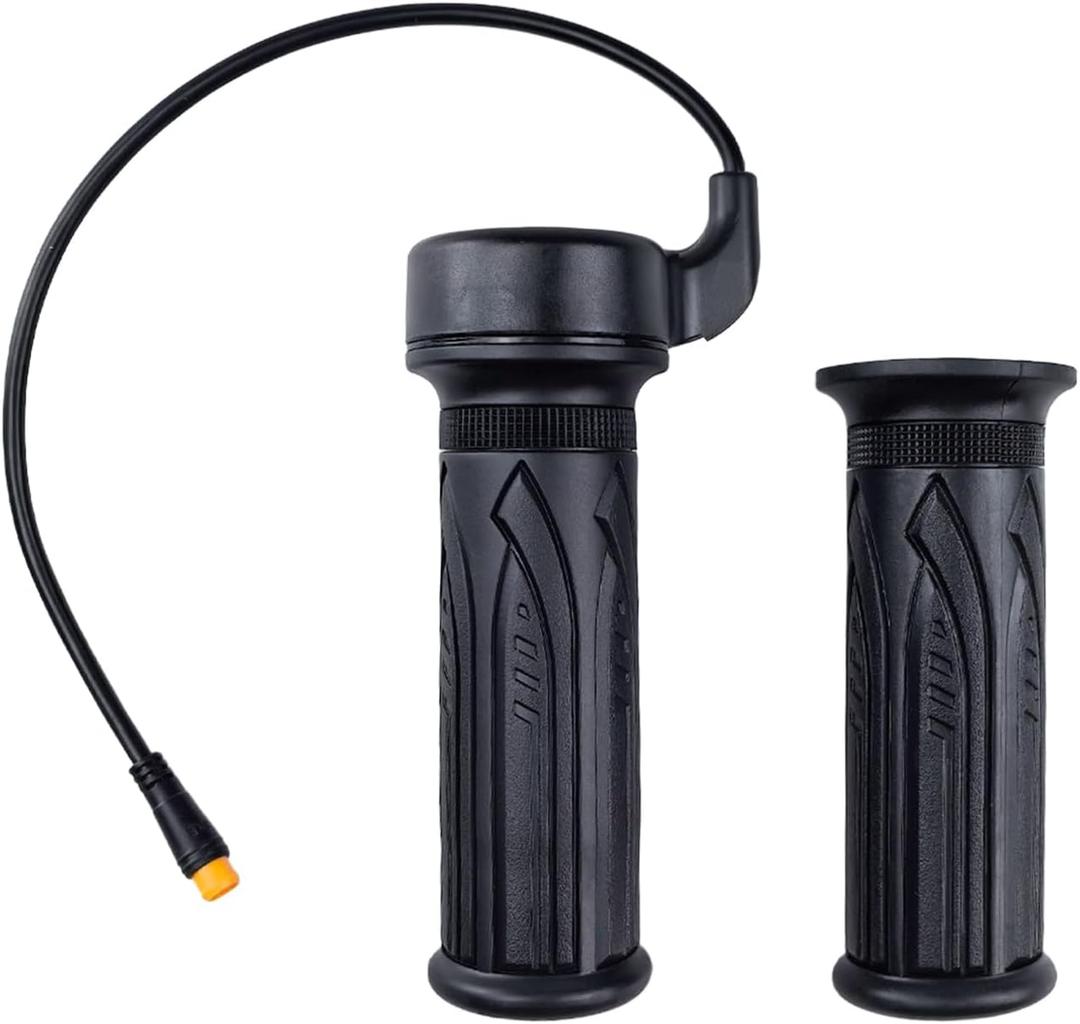 Flylin EBike Throttle Grip, 20X Electric Bicycle Scooter Twist Throttle, with 3 Pin Waterproof Joint, Ebike Handlebar, Conversion Kit Parts(22.2mm/0.87in)