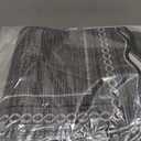 GarveeHome Scalloped Washable Rugs 2x6 Rug Runners for Hallways Non Slip Kitchen Rugs Soft Non Shedding Low Pile Entryway Rug Stain Resistant Carpet for Bath Laundry Room, Black (Charcoal)