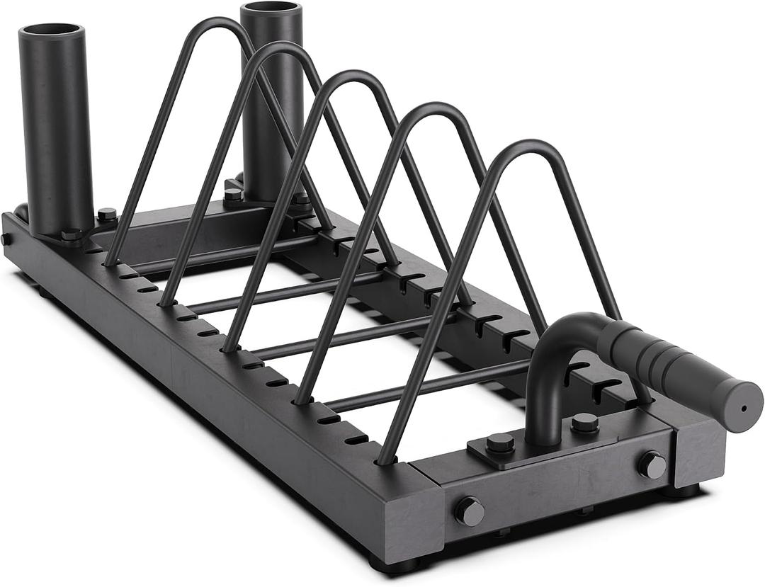 Synergee Horizontal Plate Rack – 350 lb Capacity with Bar Holders