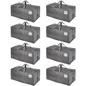 VENO 8 Pack Heavy Duty Moving Bags with Backpack Straps, Zippers & Handles, Extra Large Packing Bags for College Dorm Essentials, Moving Supplies Alternative to Cardboard Moving Boxes