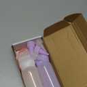 Pimoys Hair Oil Applicator Bottle for Scalp, Root Comb Applicator Bottles Hair Dye Squeeze Bottle Coloring Tools2 Pack (Purple, White) with 4 Pointed Mouth Cover and Massage Comb