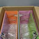 Sinload 4 Pcs 6 Inch 3 Ring Binders, Multicolored View Binder with Pockets