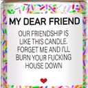 Birthday Gifts for Women Men, Funny Happy Birthday Candle, Best Friend Birthday Gift Ideas, BFF Friendship Gifts for Her & Him, Sister, Female, Coworker, Girlfriend, Bestie Christmas Candles Gift s