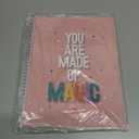 Softcover Made of Magic 8.5" x 11" Motivational Spiral Notebook/Journal, 120 Wide Ruled Pages, Durable Gloss Laminated Cover, White Wire-o Spiral. Made in the USA