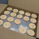 YOUKE OLA 20 Pack Glass Cups with Bamboo Lids and Glass Straw 16oz Beer Can Shaped Drinking Glasses Cups, Glass Tumbler Reusable Cute Cups for Whiskey, Iced Coffee, Tea, Soda, Cocktail, Gift, Clear