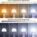 ORALUCE LED Remote Control Light Bulbs 60 Watt Equivalent, Dimmable 2700-6500K Lightbulbs E26 Base, A19 Bluetooth Smart Light Bulb for Lamp, Bedroom, 4 Pack with Remote Control