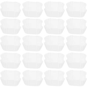 BESTonZON 1000PCS Square Cupcake Pans, White Cupcake Liners, Food Grade Square Papers Liners, Paper Papers for Baking