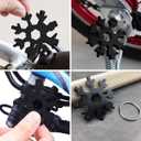 Gifts for Men, 18-in-1 Snowflake Multitool, Valentines Day Gifts for Him, Anniversary Birthday Gifts for Men Husband Him, Mens Valentines Gift for Dad Who Have Everything, Cool Gadgets Tools (Black)