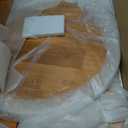 Side Table, 2-Tier Round End Tables Living Room, Mid Century Modern Side Table, Round Nightstand, Oak Accent Table, Small Round Coffee Table, 16.54" Dia.x 23.62" H(Natural)