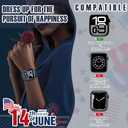 2 x top4cus 46mm Case Soft Flexible Lightweight Anti-Scratch Overall Protective 46mm Iwatch Cover Case Shiny Shockproof Bumper Compatible with Apple Watch Series 11/10 - Deep Blue