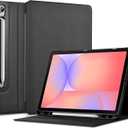 CoBak Case for Samsung Galaxy Tab S10 Lite / S10 FE / S9 FE 10.9 Inch, Protective Smart Auto Wake/Sleep Cover with Anti-Slip Multi-Angle Stand and S Pen Holder, Black