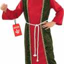 fun shack Red Wise Man Costume for Kids, Wiseman Costume Boys, Nativity Costumes for Kids, Boys Christmas Costumes (Medium)