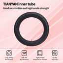 TIANYAN 130/90-16 Motorcycle Inner Tube with TR4 straight valve stem compatible with 140/80-16,140/90-16,150/80-16, 5.00/5.10-16 motorcycle inner tube(1 pc)
