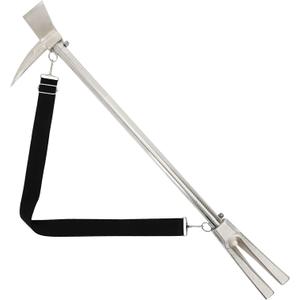30"Halligan Bar Forcible Entry Tool with Shoulder Strap, Forged Steel Halligan Tool Firefighting for Fire Rescue and Emergency Breakthroughs