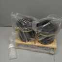 Yangbaga 304 Stainless Steel Coffee Canisters for Ground Coffee,2 x 63OZ Coffee Container with Shelf Coffee Bean Storage, Food Storage Jar with Gold Airtight Locking Clamp and Spoon for Kitchen