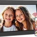 Frameo 10.1 Inch WiFi Digital Picture Frame, Smart Cloud Electronic Photo Frame with HD IPS Touch Screen Slideshow 32GB Memory Auto-Rotate Wall Mount, Share Photos/Videos from Phone - Gifts for Mom