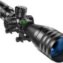 BESTSIGHT 4-16x44 Rifle Scope,Long Range Scope,Second Focal Plane Scope,5-Level Red Green Illuminated Reticle and Side Focus Dial and Locking Turret Sunshade,with 11mm Mount & 20mm Mount (6-24x50)
