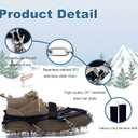 19-Tooth Ice Cleats w/Socks  Anti-Slip for Snow, Hiking, Ski  Men/Women (Medium)