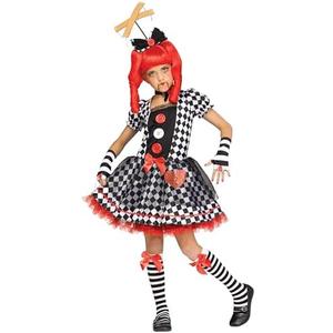 Fun World Girl's On a String Marionette Doll Costume One size