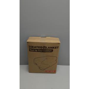 Electric Heated Blanket Full Size 72"84" with 9 Heating Levels & 1-10Hs Auto OffDouble Sided Plush Sherpa, Energy Efficient, Machine Washable, for Couch & Bed, Light Gray