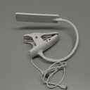 Deaunbr LED Reading Light with Clip USB Rechargeable Book Lights, Eye Protection 24 LEDs Flexible Neck Night Bed Lamp, Touch Control Portable Clamp Desk Lamps for Bed Headboard, Computers (White)