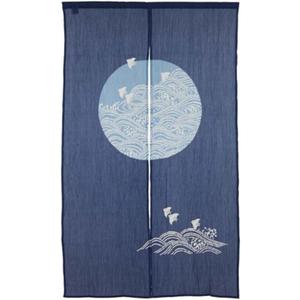 Made in Japan Noren Curtain Tapestry Plovers with Waves