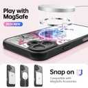 FUNMIKO for iPhone 16 Case Wireless Charging & Military-Grade Protection - Trendy Fruit Design for Women Girls, Matte Non-Slip Phone Cover with Shockproof Corners - Pink Blossoms