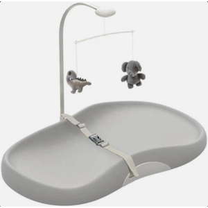 Feisike Baby Changing Pad, Waterproof Wipe-Clean PU Surface, Non-Slip Safety Base & Removable Toy Bar, Ergonomic Diaper Changing Station for Dresser, Nursery, or Travel, Gray Feisike Baby Changing Pad, Waterproof Wipe-Clean PU Surface, Non-Slip Safety Base & Removable Toy Bar, Ergonomic Diaper Changing Station for Dresser, Nursery, or Travel, Gray