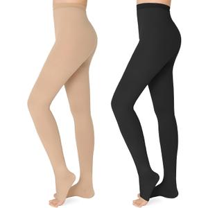 20-30mmHg Compression Pantyhose,Compression Leggings for Women Men, X-Large
