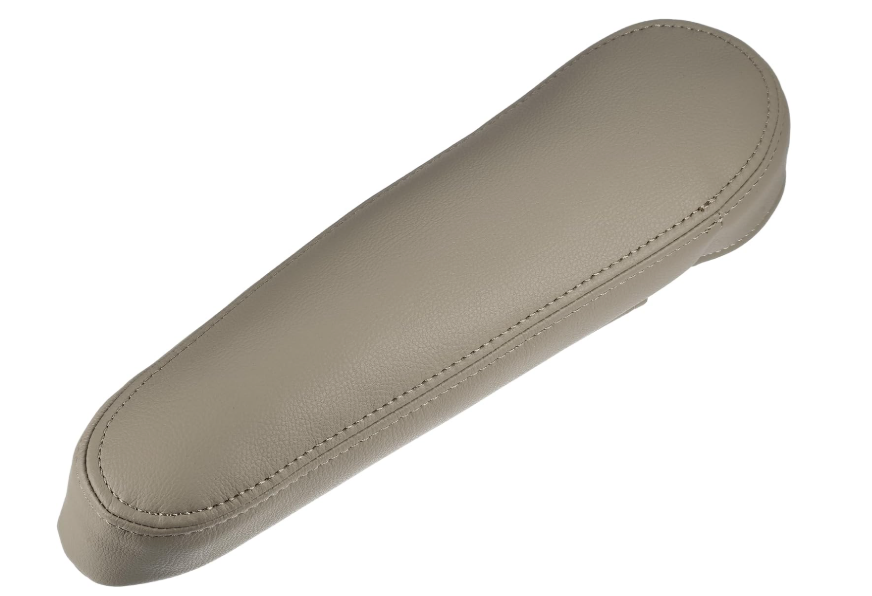 Center Console Seat Armrest Cover - Car Driver Side Seat Armrest Lid Storage Covers Trim - for Toyota Sequoia 2001-2007 Faux Leather Beige - 2 Pcs